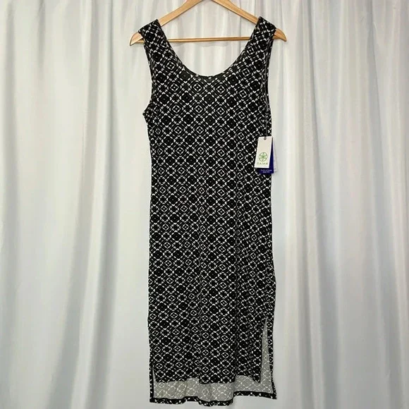 NWT Gaiam Stella Dress Cait Print in Black - size Medium - Picture 9 of 9